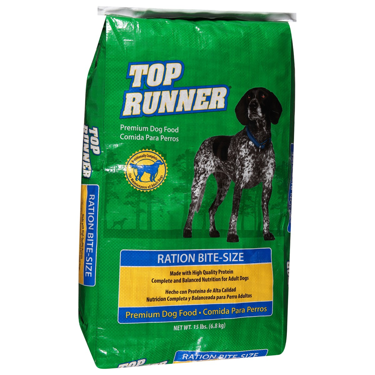 slide 2 of 10, Top Runner Dog Food Bite Size Ration, 15 lb