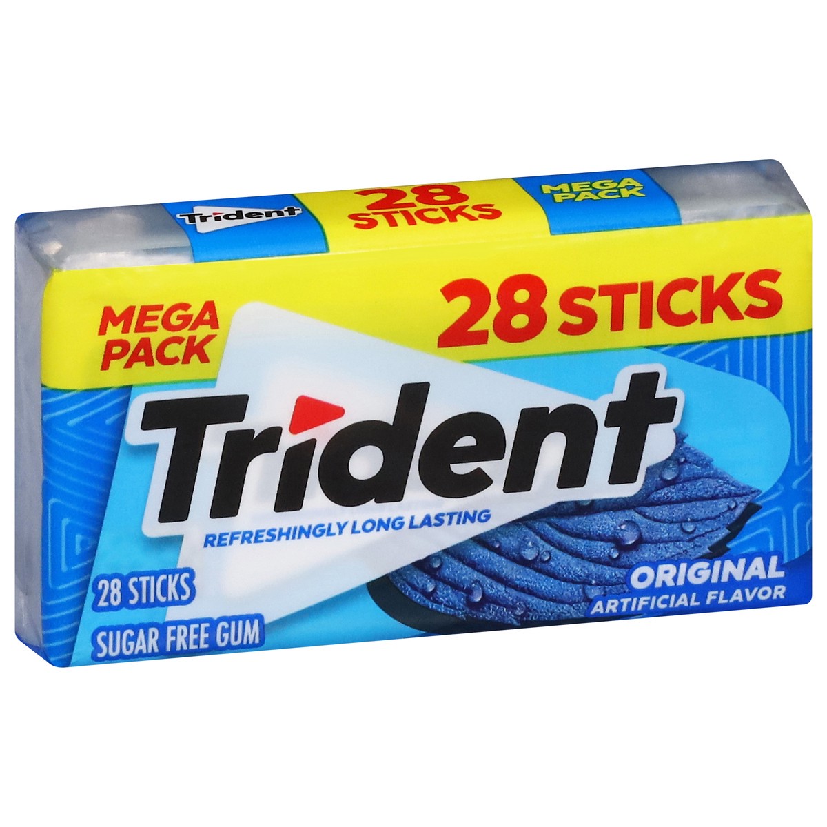 slide 11 of 15, Trident Sugar Free Pocket Pk Orgl 28Stk, 1.78 oz