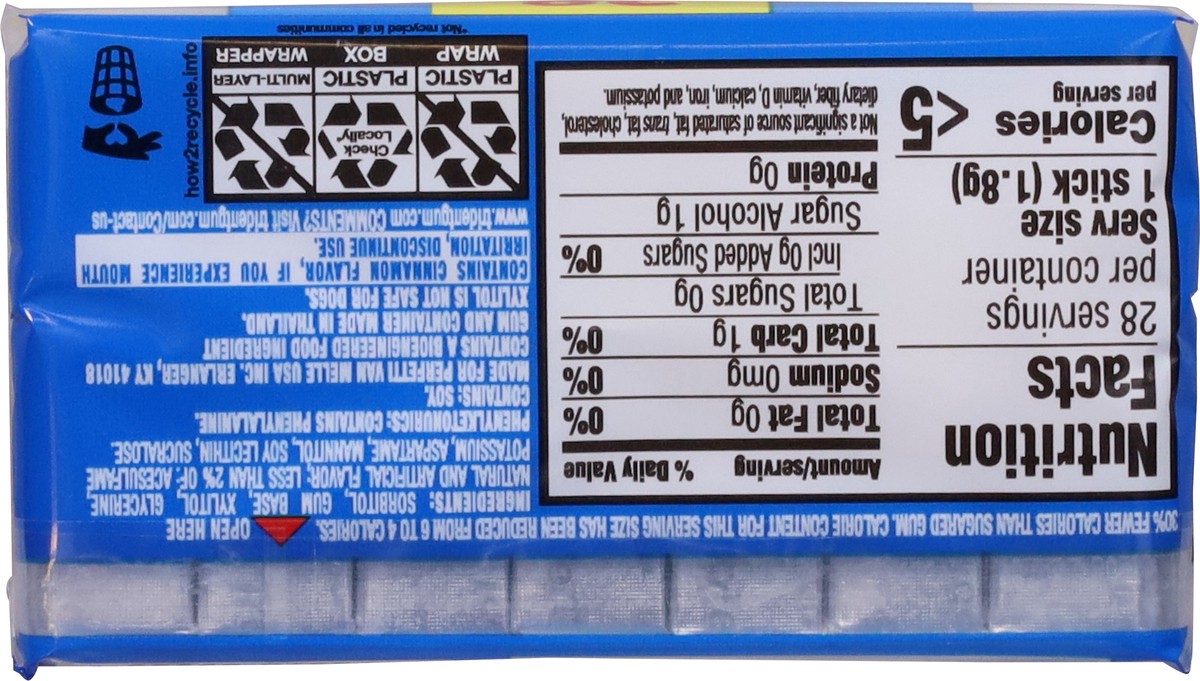 slide 2 of 15, Trident Sugar Free Pocket Pk Orgl 28Stk, 1.78 oz