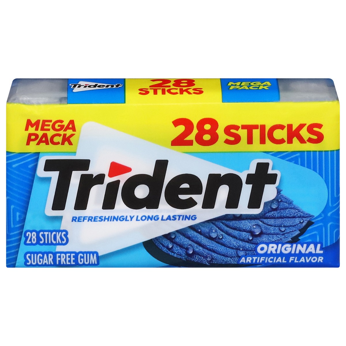 slide 12 of 15, Trident Sugar Free Pocket Pk Orgl 28Stk, 1.78 oz