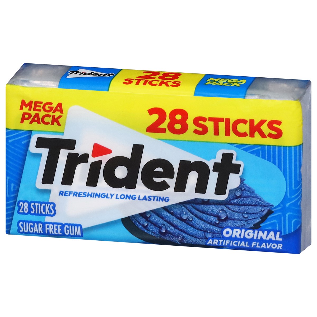 slide 8 of 15, Trident Sugar Free Pocket Pk Orgl 28Stk, 1.78 oz