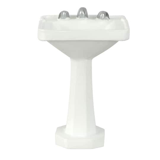 slide 1 of 2, Mini White Bathroom Sink By Make Market, 3.9 in x 5.5 in x 1.65 in