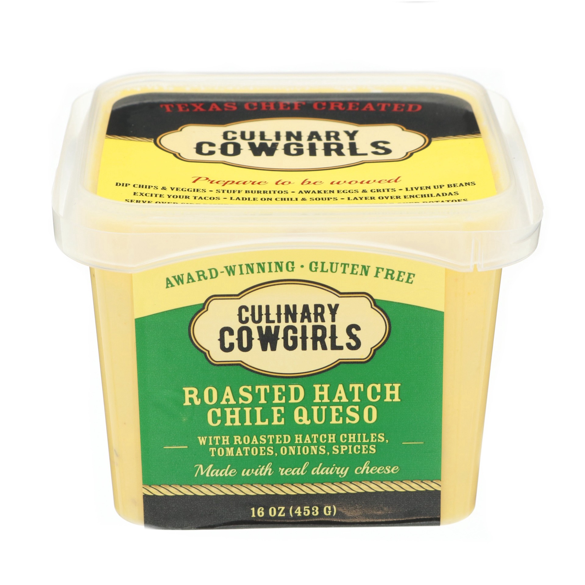 slide 1 of 1, Culinary Cowgirls Roasted Hatch Chile Queso, 16 oz