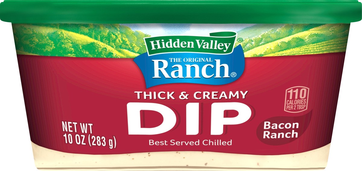 slide 5 of 7, Hidden Valley Bacon Ranch Dip, 10 oz