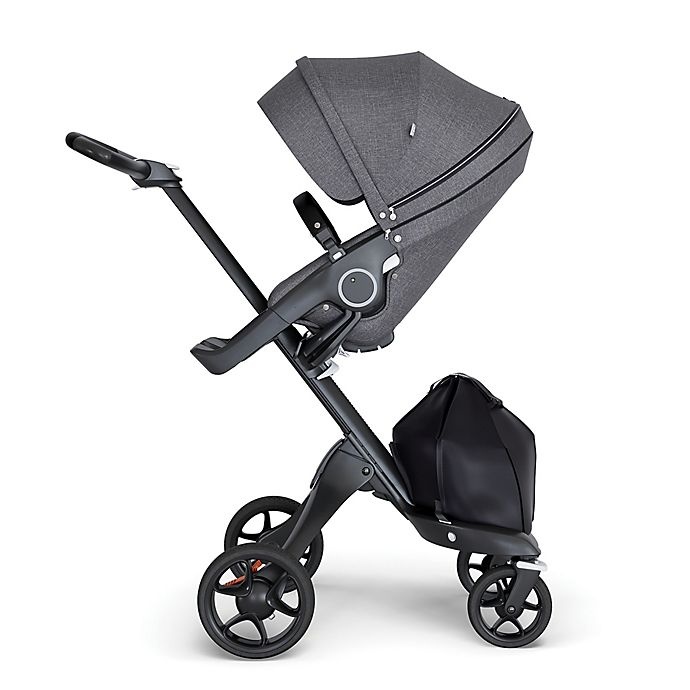 slide 1 of 1, Stokke Xplory Stroller - Black Melange with Black Frame and Black Handle, 1 ct