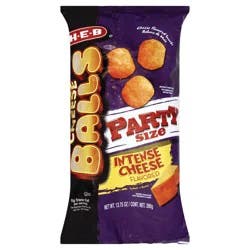 H-E-B Intense Cheese-Flavored Cheese Balls - Party Size