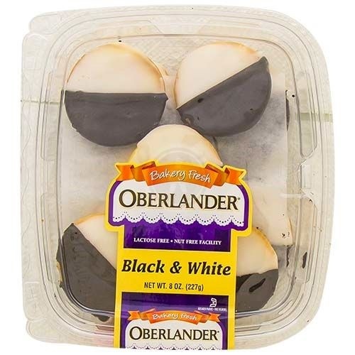 slide 1 of 1, Oberlander Mini Black & White Cookies, 8 oz