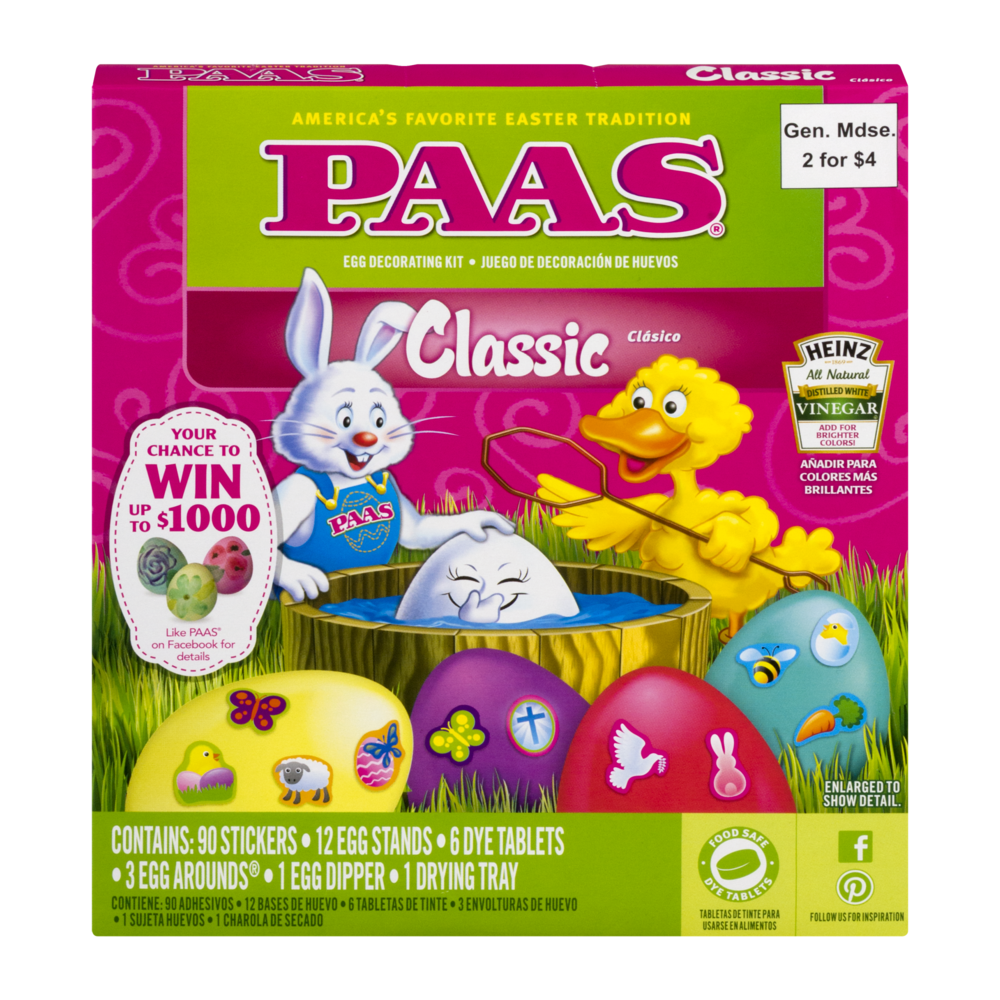 PAAS Classic Easter Egg Decorating Kit | Shipt