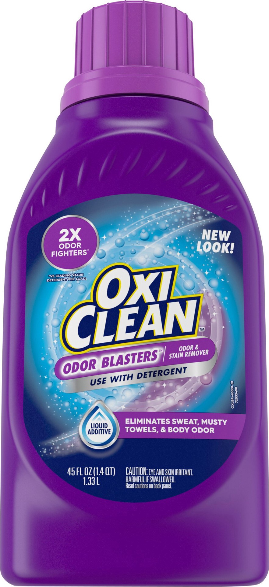 slide 1 of 1, Oxi-Clean Odor Blasters Odor and Stain Remover Liquid Laundry Booster, 45 fl oz, 45 fl oz