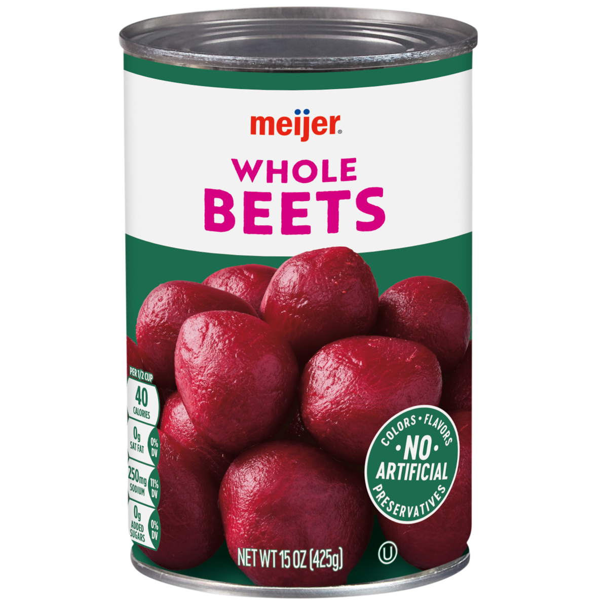 slide 1 of 3, Meijer Whole Canned Medium Beets, 15 oz