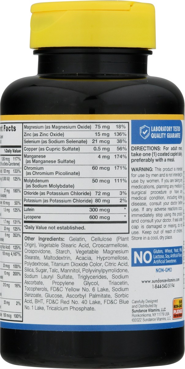 slide 9 of 9, Sundance Vitamins Men's 50+ ABC Complete Multivitamin Multimineral 60 Caplets, 60 ct