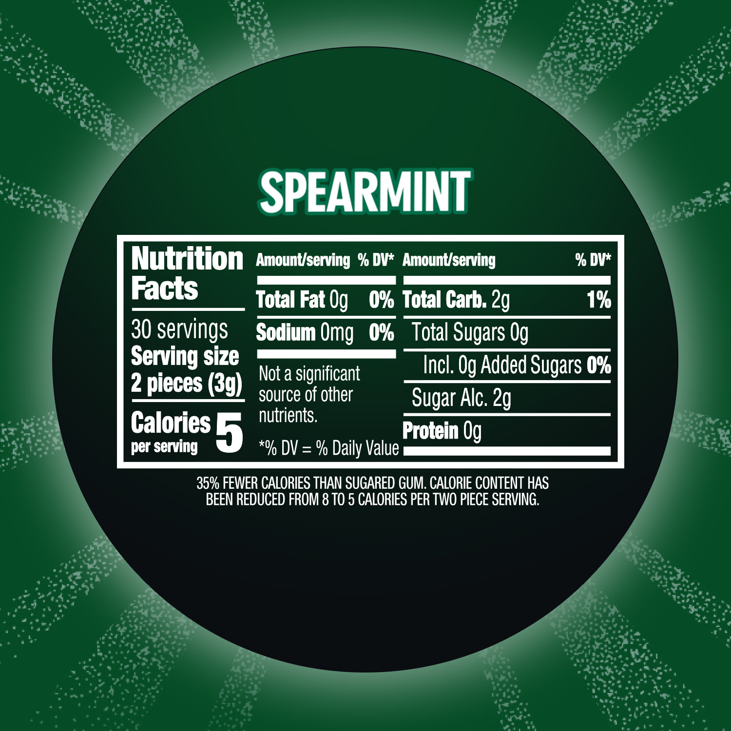 slide 4 of 5, ECLIPSE Spearmint Sugar Free Chewing Gum Bulk Pack, 60 ct Bottle, 60 ct