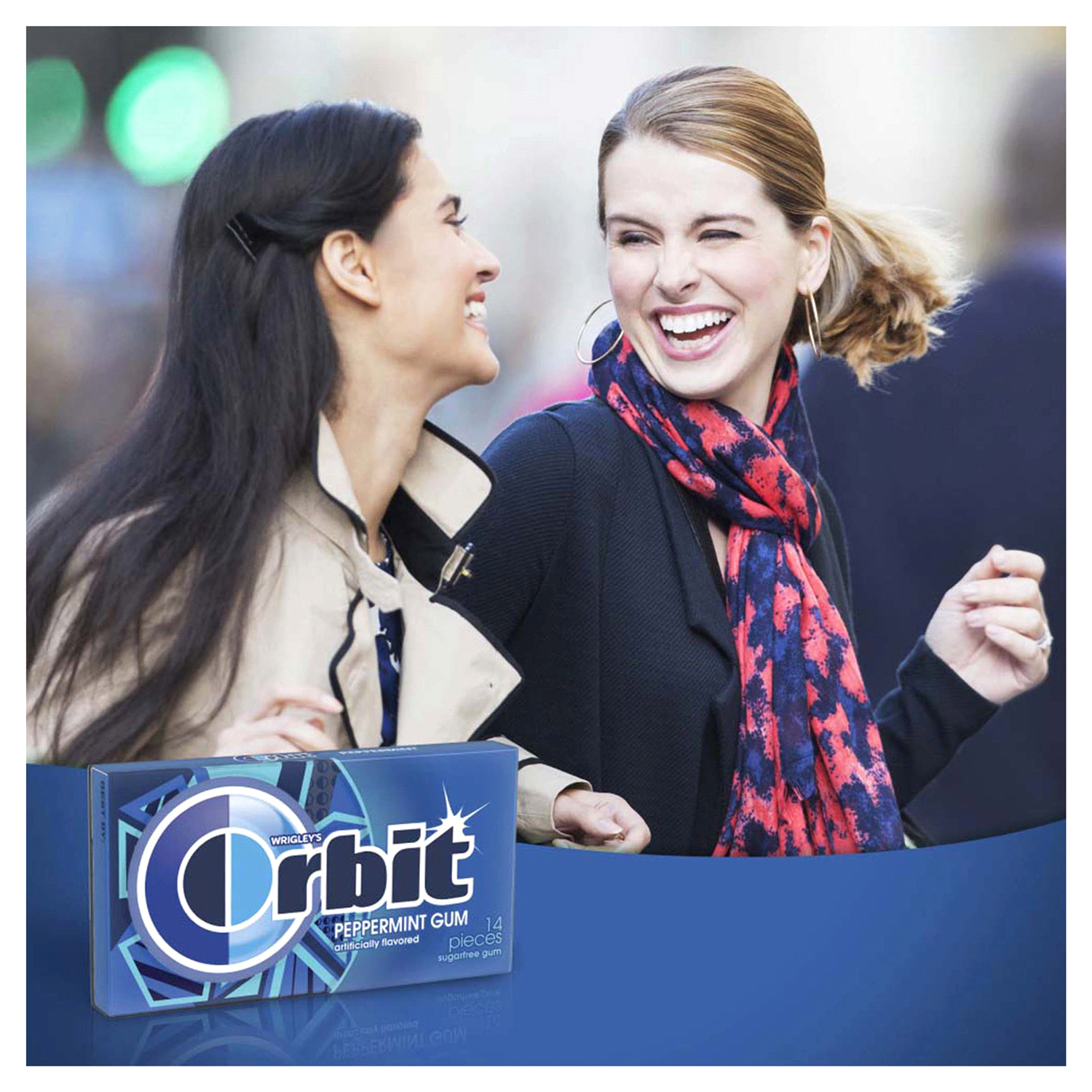 slide 3 of 4, ORBIT Gum Peppermint Sugar Free Chewing Gum, Single Pack, 14 Piece, 14 ct