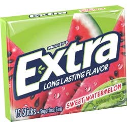 EXTRA Gum Sweet Watermelon Sugar Free Chewing Gum, Single Pack, 15 Stick