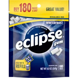 ECLIPSE Winterfrost Sugarfree Gum, 180 Pieces, 8.8 oz. Bag