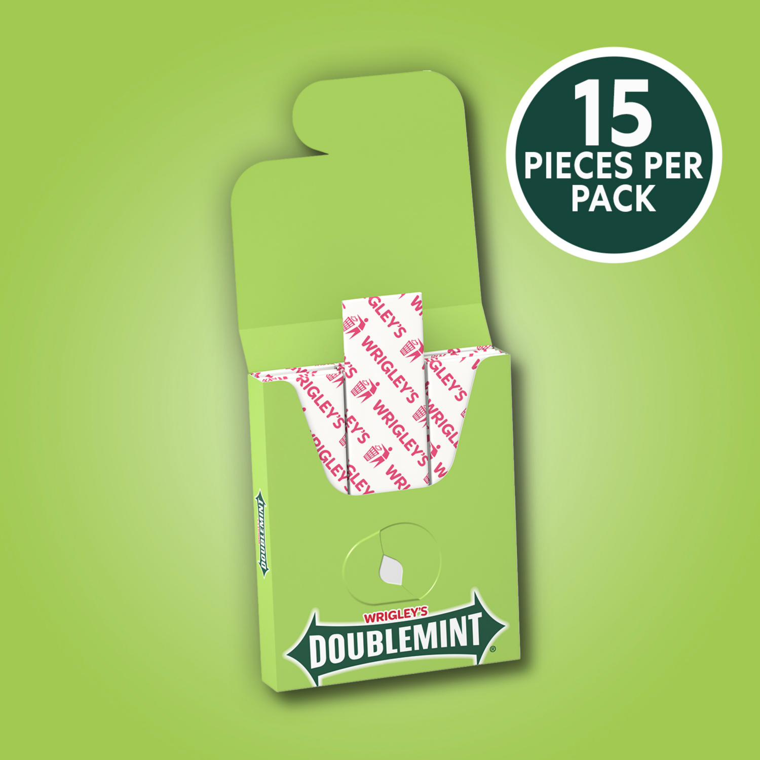 slide 5 of 8, WRIGLEY'S DOUBLEMINT Bulk Chewing Gum, Value Pack, 15 ct (8 Pack), 8 ct