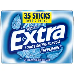 EXTRA Gum Peppermint Sugar Free Chewing Gum, 35 Stick