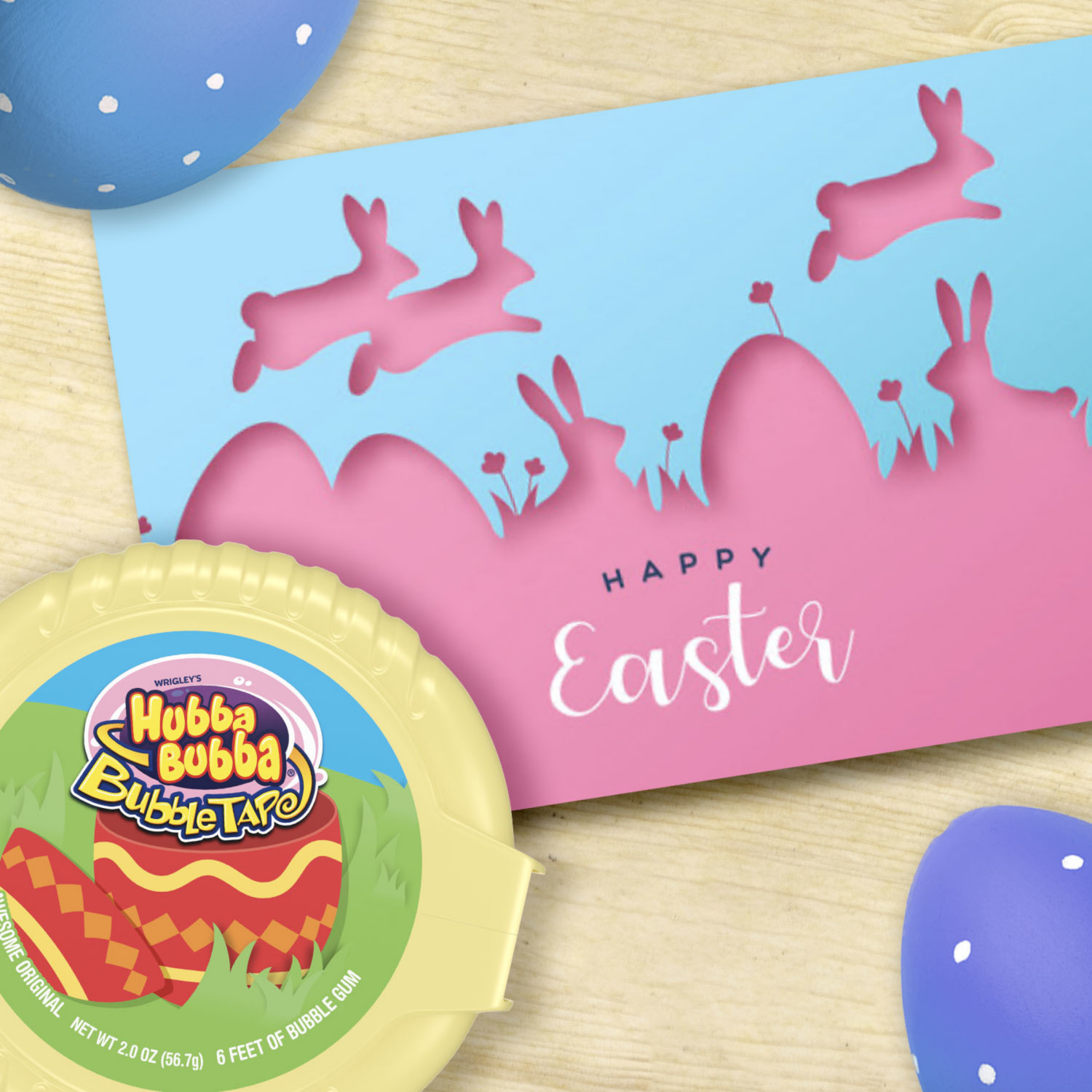slide 4 of 8, HUBBA BUBBA Original Easter Bubble Gum Tape, 2 ounce, 2 oz