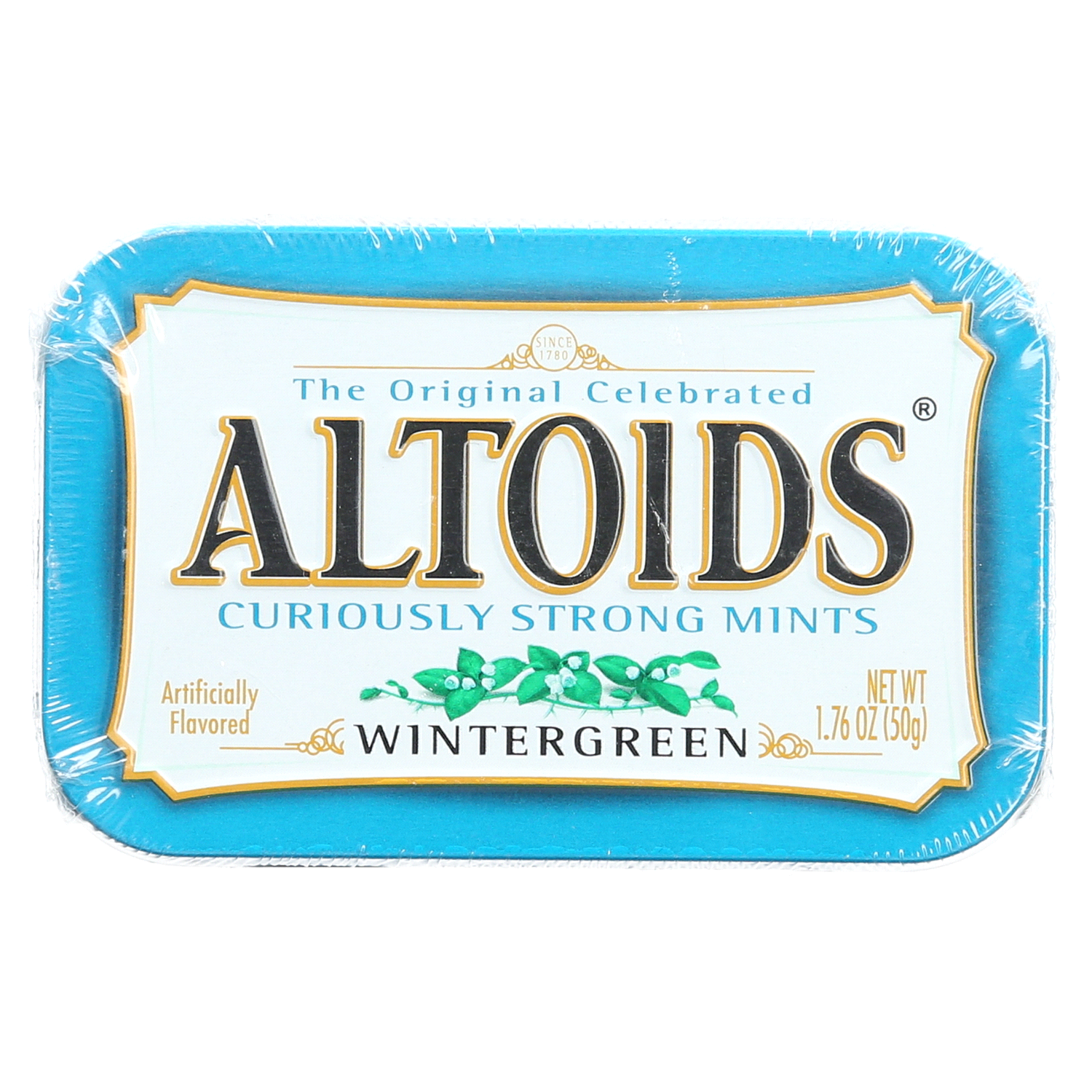 slide 1 of 2, ALTOIDS Wintergreen Breath Mints, Single Pack, 1.76 oz, 1.76 oz
