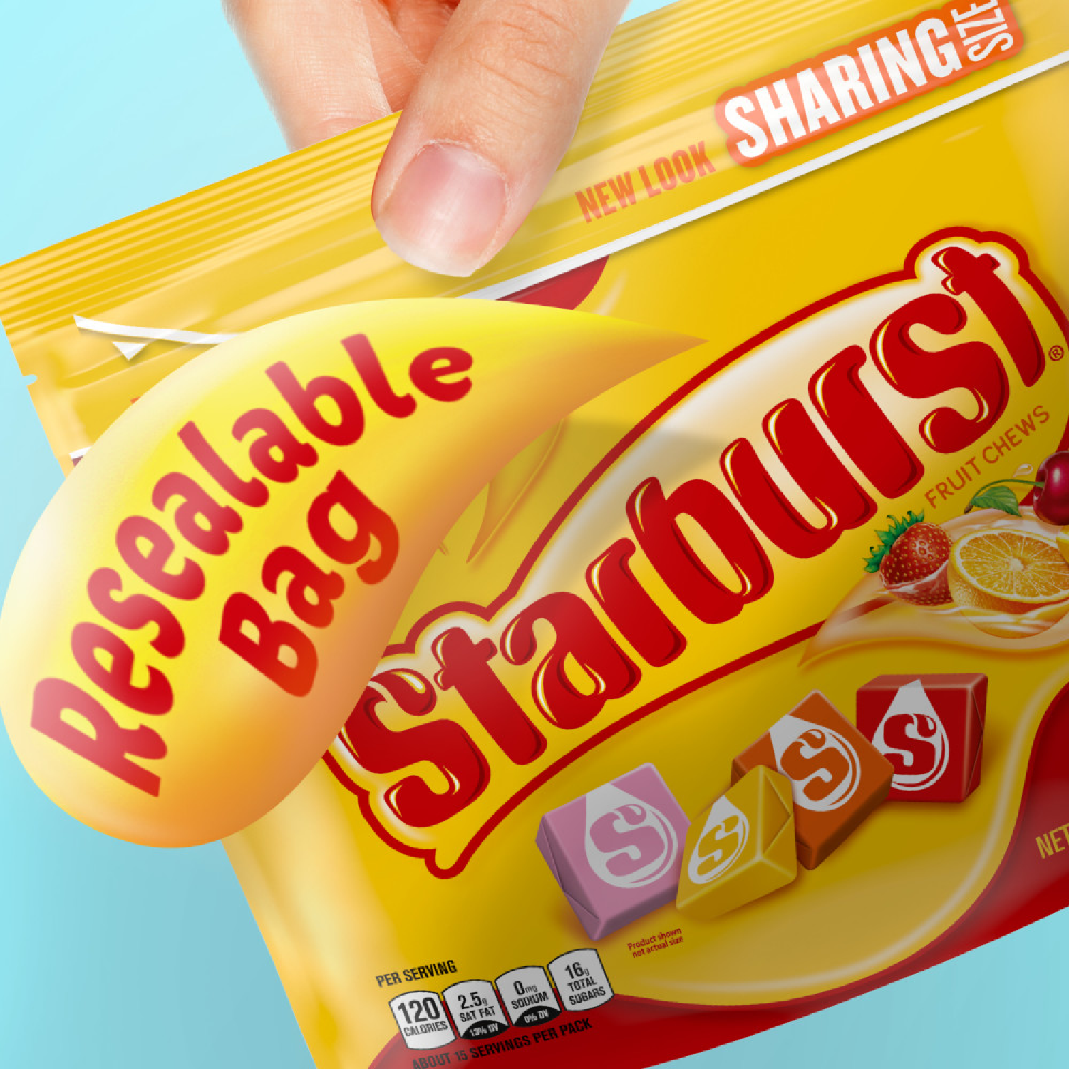 slide 5 of 5, Starburst Original Fruit Chews Chewy Candy Sharing Size, 15.6 oz
