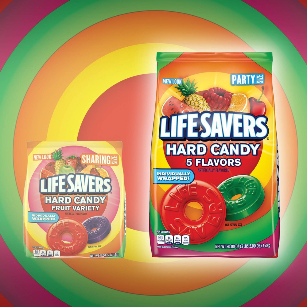 slide 2 of 5, Life Savers Hard Candy 5 Flavors Party Size, 50 oz