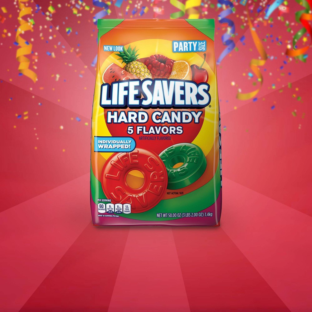 slide 5 of 5, Life Savers Hard Candy 5 Flavors Party Size, 50 oz