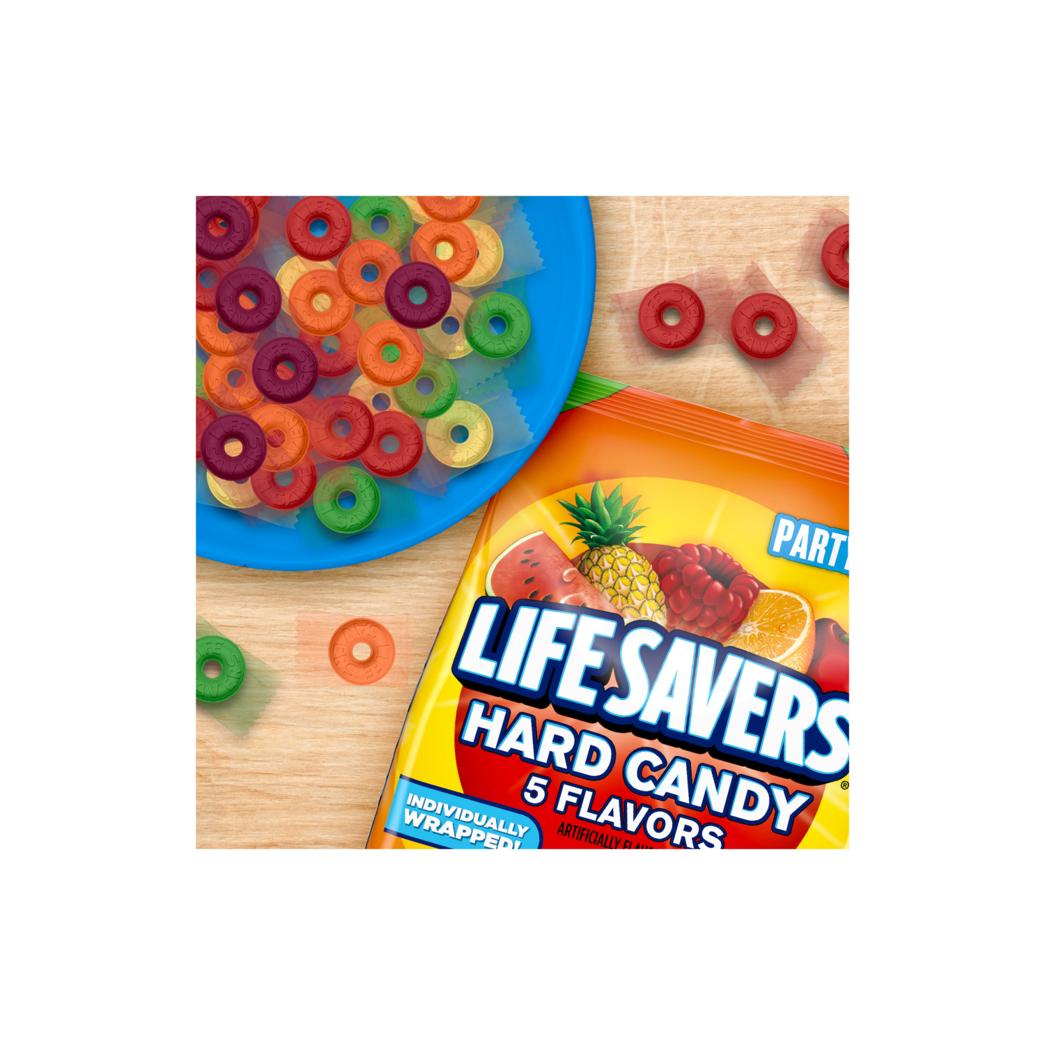 slide 5 of 5, LIFE SAVERS Hard Candy Flavors Party Size, 51.817 oz