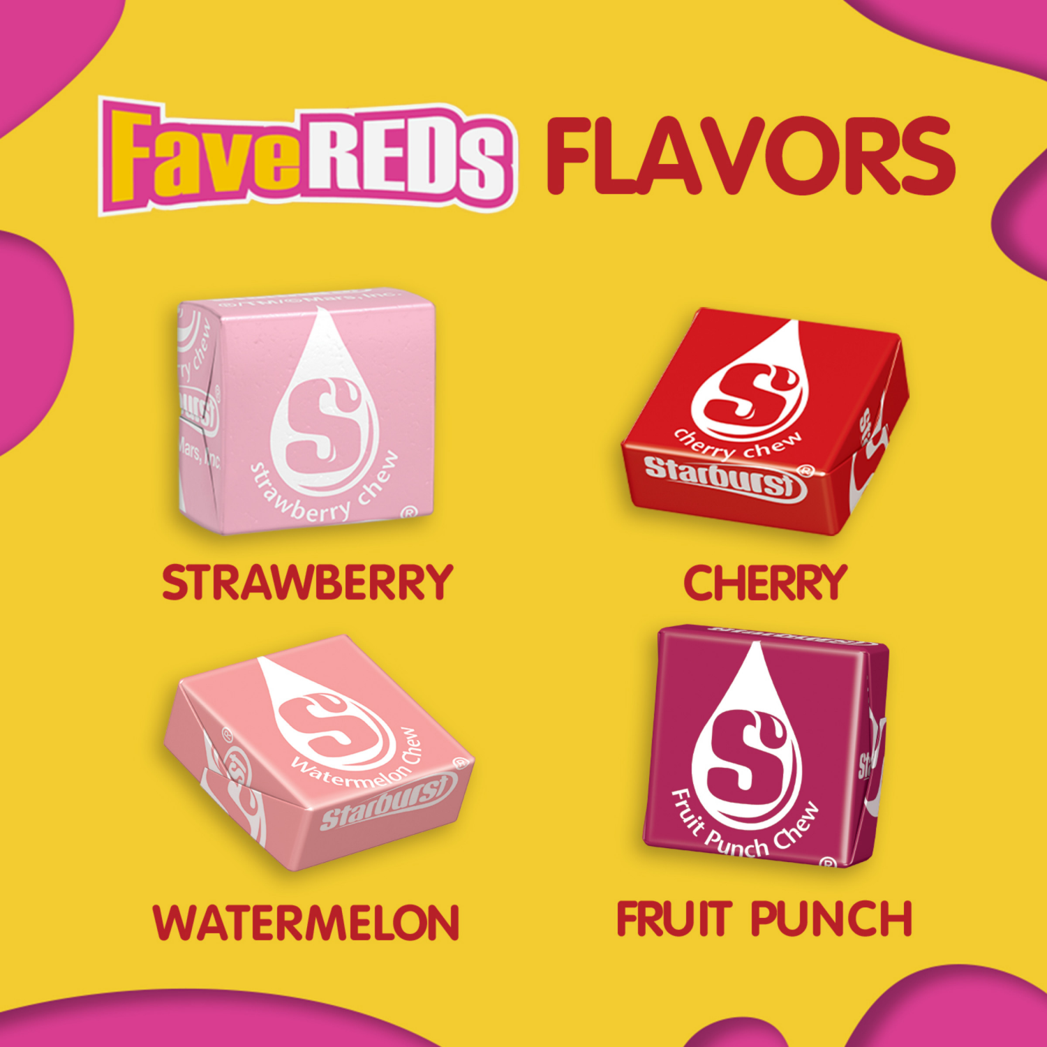 slide 4 of 8, STARBURST FaveReds Valentine Class Exchange Kit, Valentines Candy, 8.11 oz, 23 Pieces, 23 ct