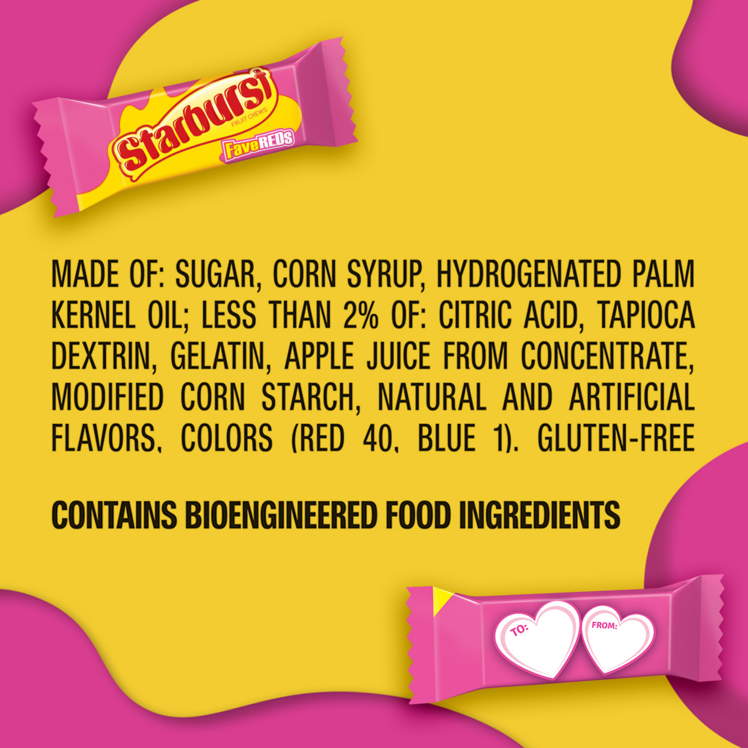 slide 6 of 8, STARBURST FaveReds Valentine Class Exchange Kit, Valentines Candy, 8.11 oz, 23 Pieces, 23 ct