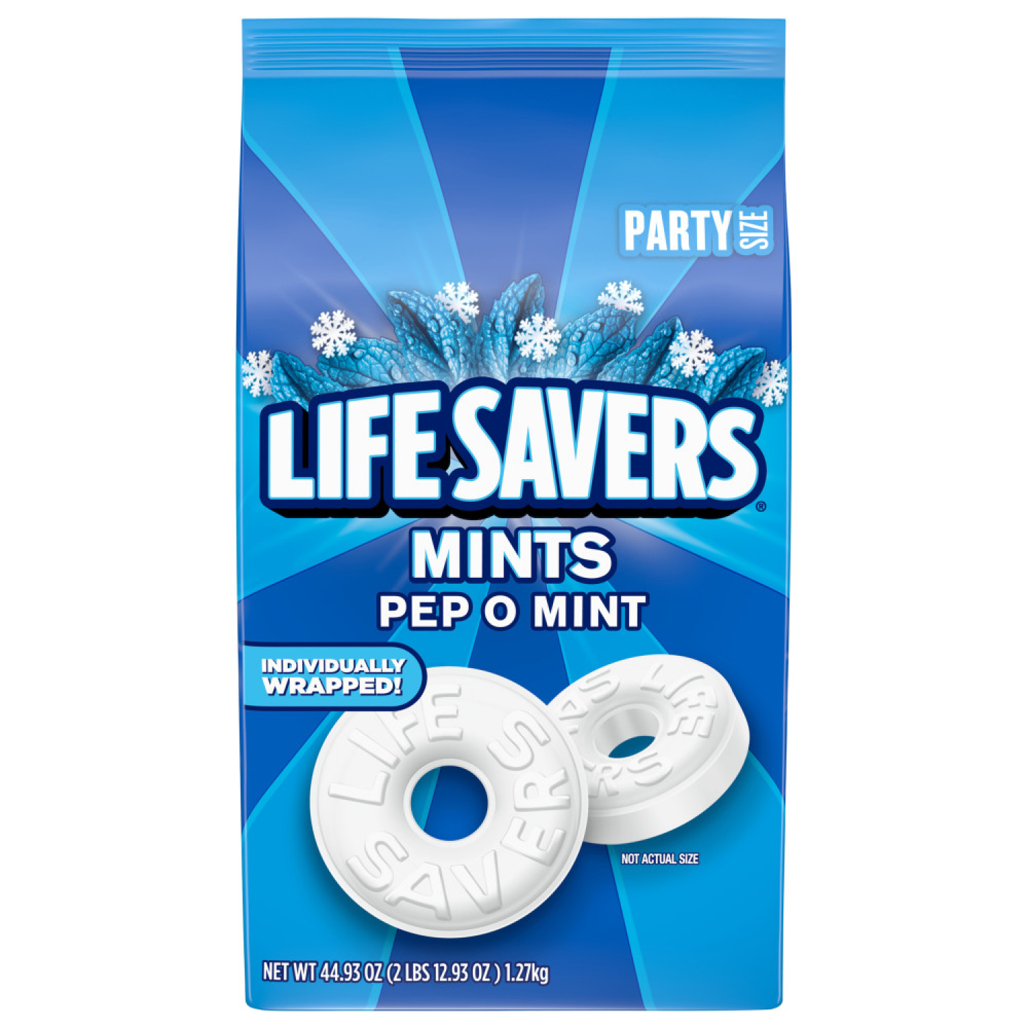 slide 1 of 5, LIFE SAVERS Pep-Mint Breath Mint Bulk Hard Candy, Party Size- 44.93 oz, 44.93 oz