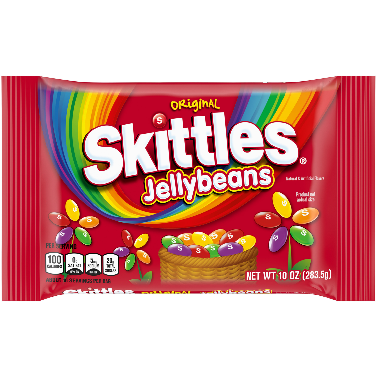 slide 1 of 8, SKITTLES Original Jelly Beans Easter Candy, 10 oz Bag, 10 oz