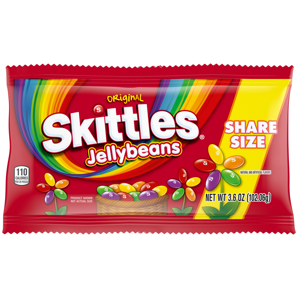 slide 1 of 8, SKITTLES Original Jelly Beans Easter Candy, Share Size, 3.6 Oz Bag, 3.6 oz