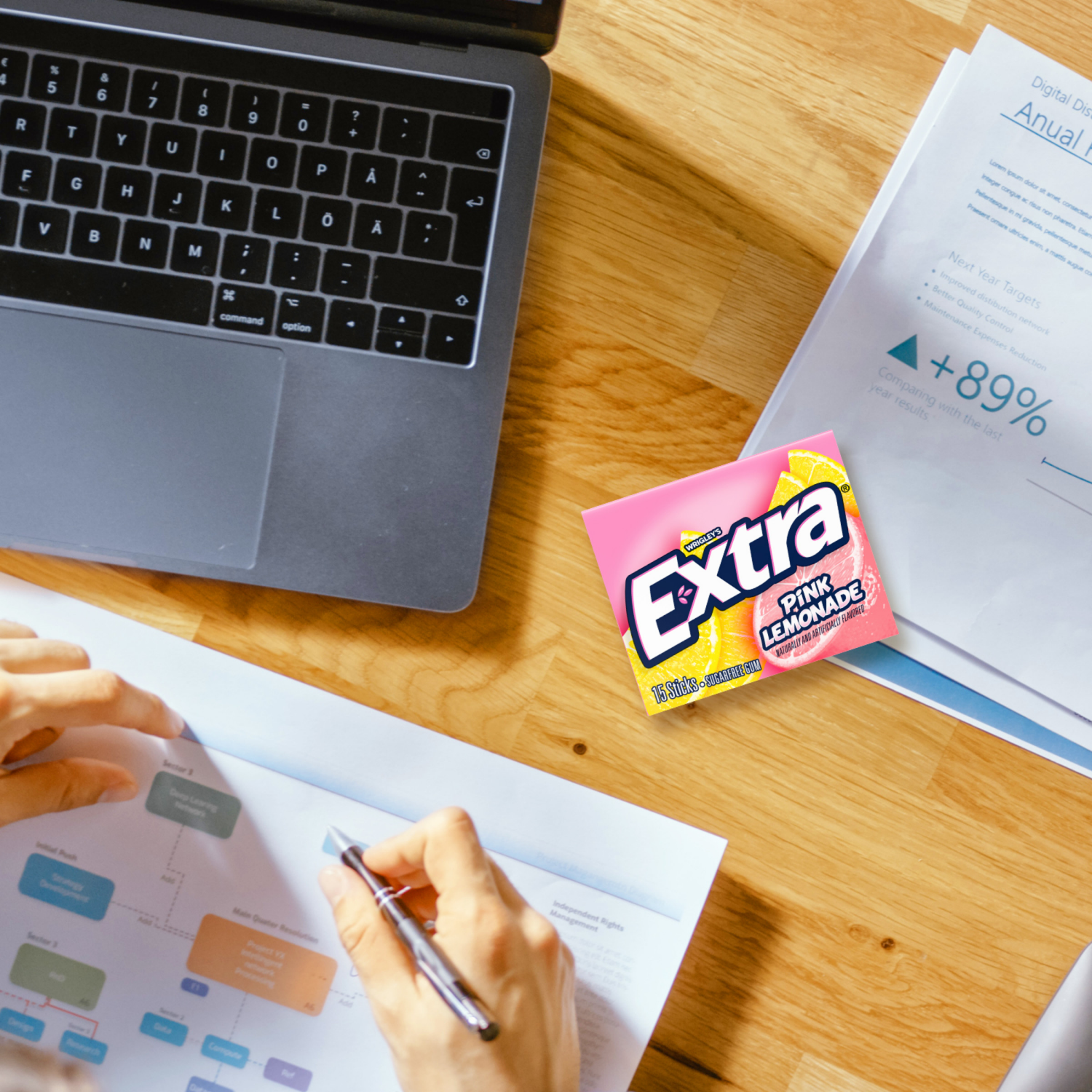 slide 3 of 8, Wrigley's Extra Sugar Free Pink Lemonade Gum 3 - 15 Sticks, 3 ct