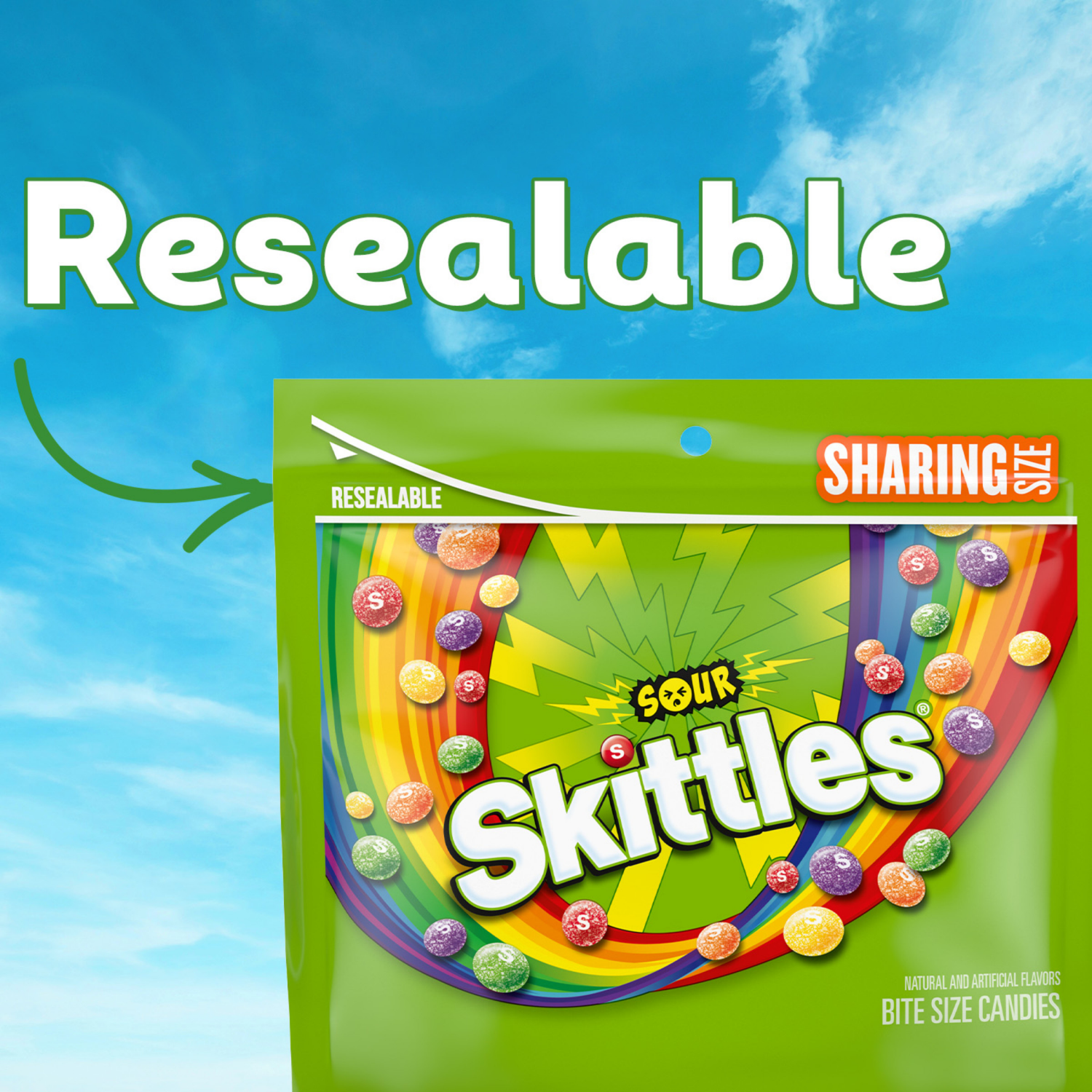 slide 4 of 8, SKITTLES Sour Chewy Candy, Share Size, 13.7 Oz Bag, 13.7 oz