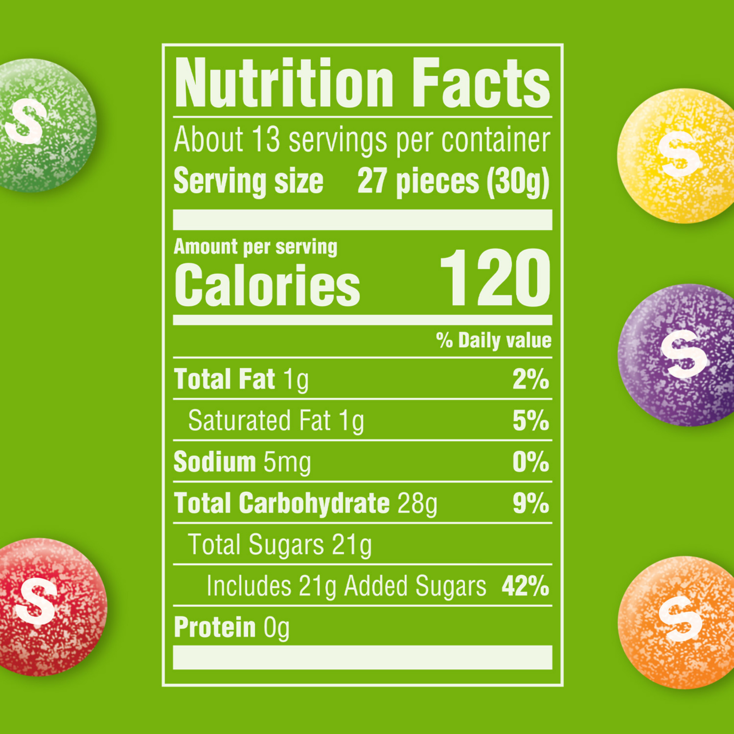 slide 7 of 8, SKITTLES Sour Chewy Candy, Share Size, 13.7 Oz Bag, 13.7 oz