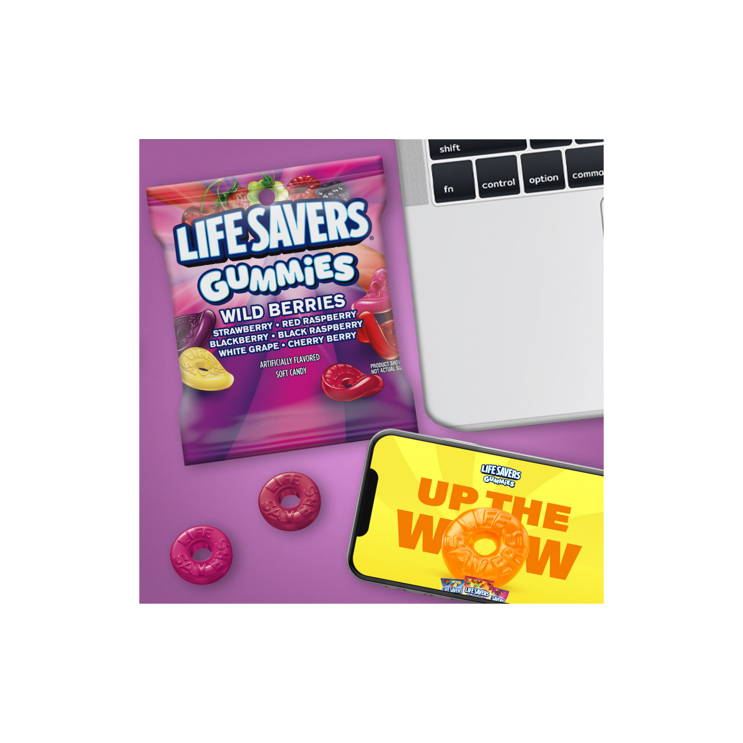 slide 3 of 5, Life Savers Gummies Wild Berry Gummy Candy - 4.6 Oz. Bag, 4.6 oz