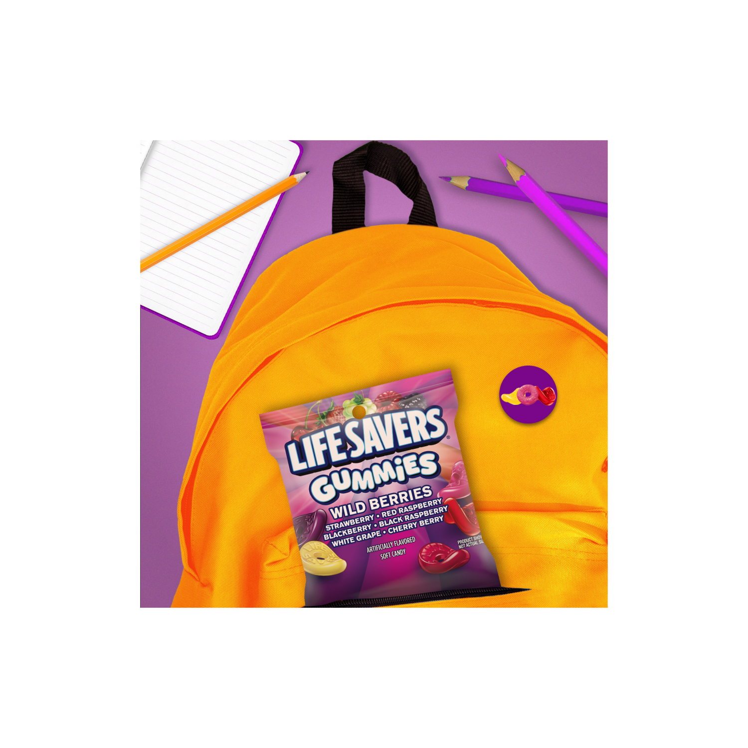 slide 5 of 5, Life Savers Gummies Wild Berry Gummy Candy - 4.6 Oz. Bag, 4.6 oz