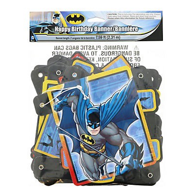 slide 1 of 1, Batman Hinged Birthday Banner, 1 ct