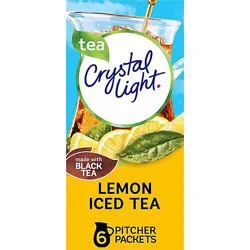Crystal Light Lemon Iced Tea Naturally Flavored Powdered Drink Mix - 6 Count