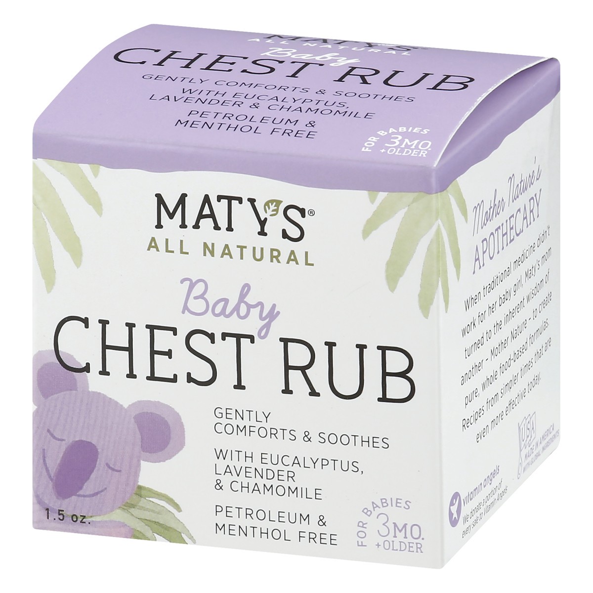 slide 4 of 12, Maty's All Natural Baby Chest Rub, 1.5 oz