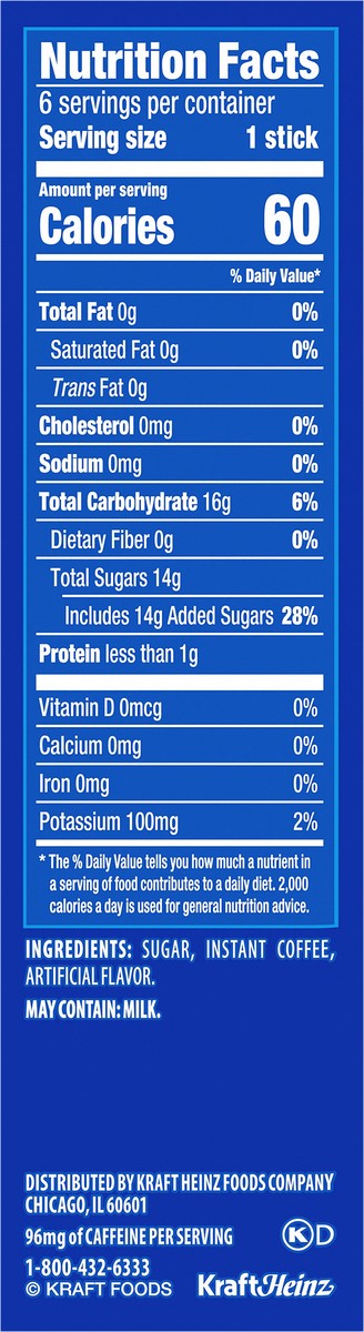 slide 7 of 9, Maxwell House Hazelnut Iced Latte Café-Style Single Serve Instant Coffee Beverage Mix, 6 ct. Sticks, 6 ct