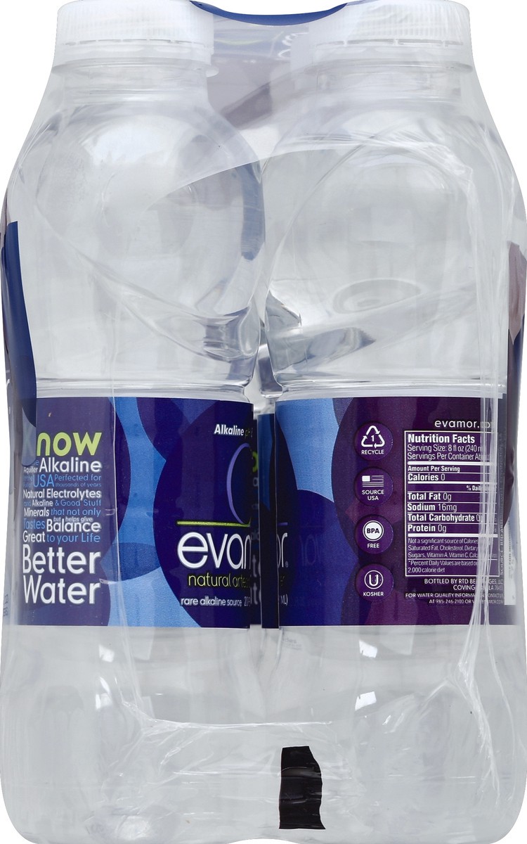 slide 2 of 4, Evamor Products Inc. Evamor Natural Artesian Water 6Ct Bottles, 20 oz