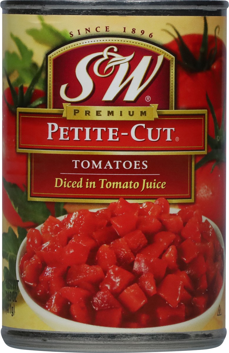 slide 6 of 9, S&W Premium Petite-Cut Tomatoes 14.5 oz, 14.5 oz