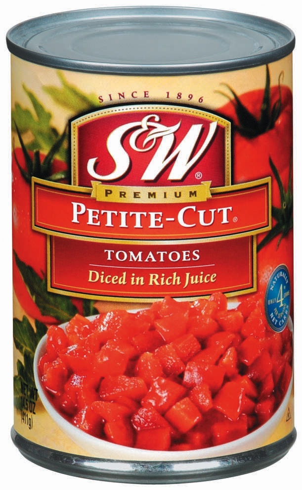 slide 1 of 3, S&W Petite Cut Diced Tomatoes, 14.5 oz