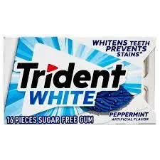 Trident Peppermint White Gum 16Pc Sngls