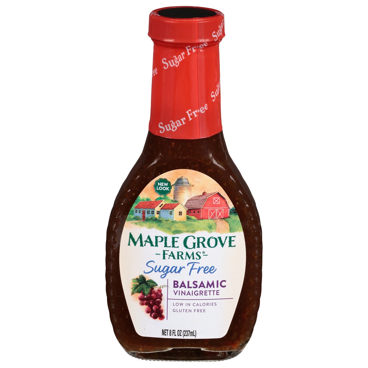 slide 1 of 12, Maple Grove Farms Sugar Free Balsamic Vinaigrette 8 fl oz, 8 fl oz