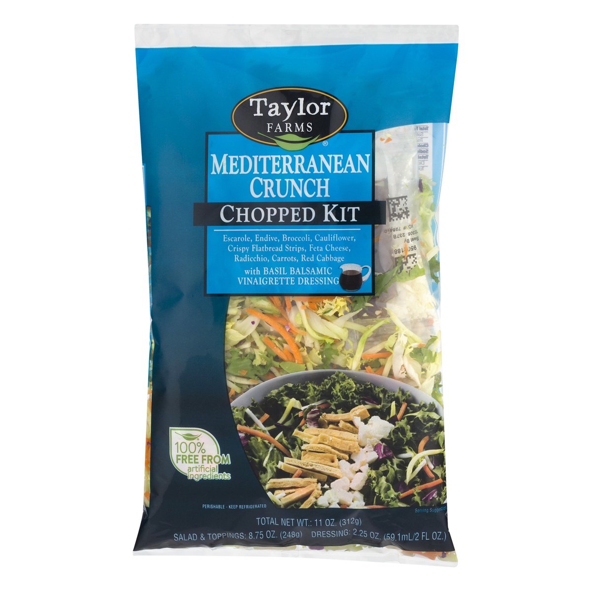 slide 1 of 11, Taylor Farms Mediterranean Crunch Chopped Salad, 10.89 oz