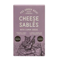 Pea Green Boat Cumin Cheese Sablés