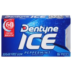 Dentyne Ice Sugar Free Peppermint Gum 16 ea
