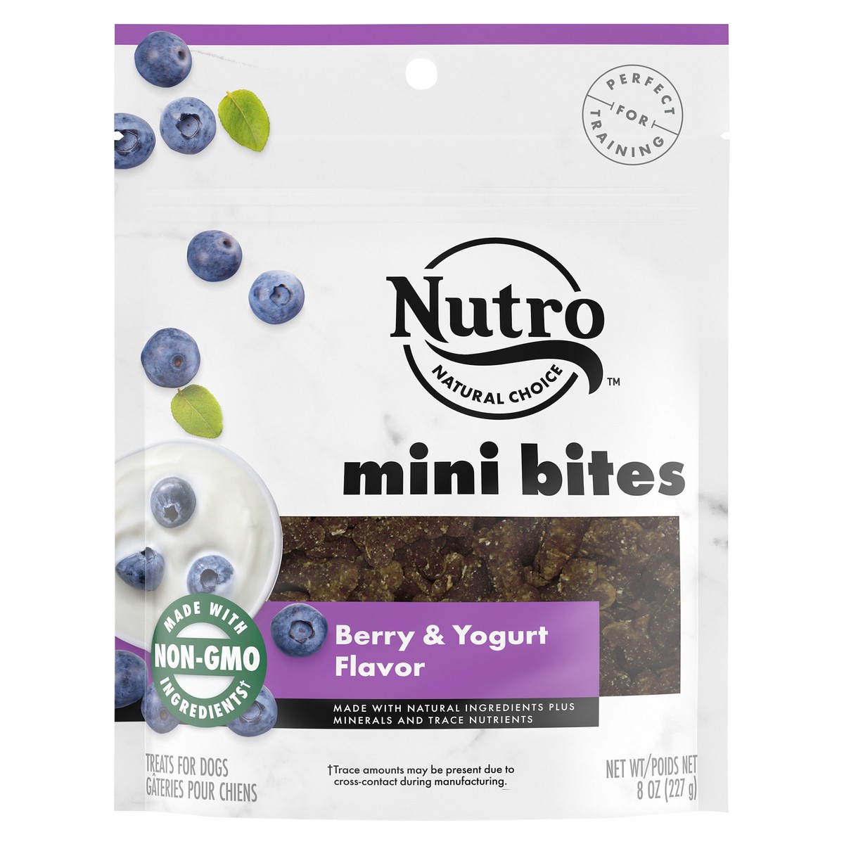 slide 1 of 4, Nutro Mini Bites Berry & Yogurt Flavor Treats for Dogs 8 oz, 8 oz